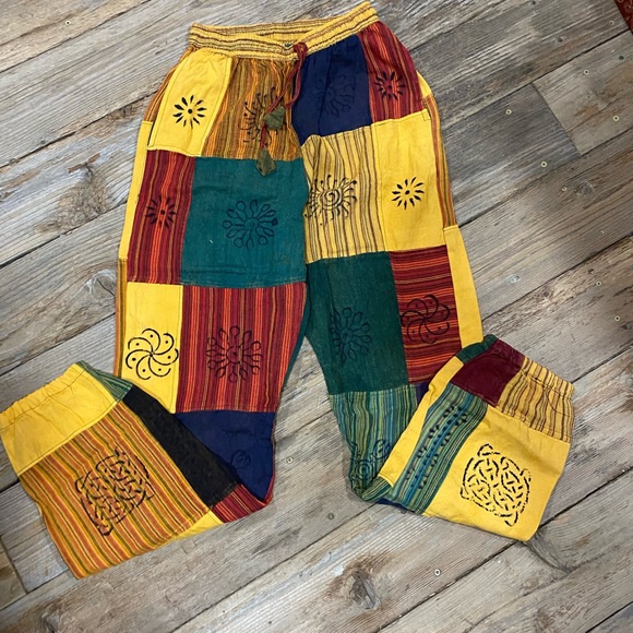 stonewashed, vintage 100 percent cotton patch pants - Picture 8 of 10